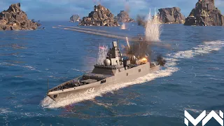 4X Zircon Missile.. Very Powerfull - RF Adminral Gorshkov - Modern Warships Gameplay