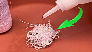 It´s not Magic! Pour Super Glue on Cotton Thread and strengthen your joining.