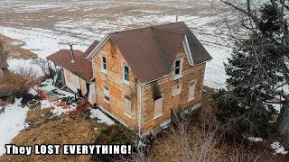 Sad Victorian Farmhouse ABANDONED after Massive Fire! This Family LOST EVERYTHING! FHO Ep.120