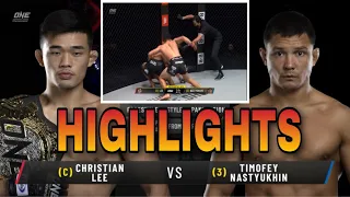 Christian Lee VS Timofey Nastyukhin One Championship Round 1 KNOCKOUT👊🏻