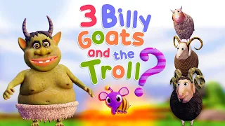 Three Billy Goats and the Troll | Bedtime English Stories For Kids | Elefaanty