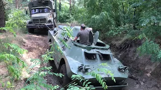 БРДМ 2 & УАЗ 469 застрял + ЗИЛ 131 Bergung Rescue