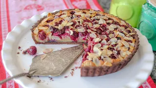 ALMOND CHERRY TART easy recipe