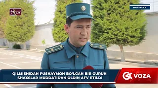 Qilmishidan pushaymon bo‘lgan bir guruh shaxslar muddatidan oldin afv etildi