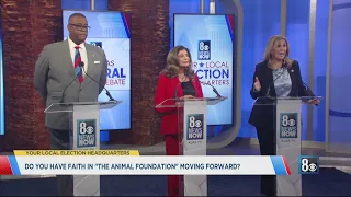 Candidates face off in a debate ahead of the 2024 Las Vegas mayoral election