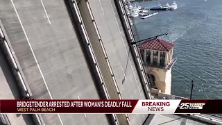 Bridge tender arrested in death of 79-year-old woman who fell to her death while walking bridge i...