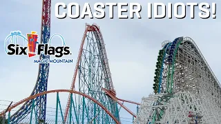 Coaster Idiots Go to Six Flags Magic Mountain!! ft Johan Lenox