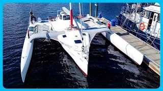 Should We BUY THIS BOAT? Trimaran "Amilee" [Full Tour] Learning the Lines