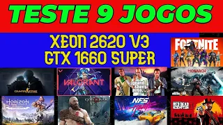 XEON E5 2620 V3 + GTX 1660 SUPER TESTE EM 9 JOGOS