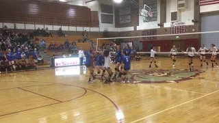 1A District 4 Tournament - Elma vs. Columbia-White Salmon - Kali Rambo match-point ace