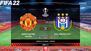 FIFA 22 | Manchester United vs Anderlecht - Europa League UEL- Full Gameplay