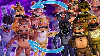 What Would WITHERED/UNWITHERED ANIMATRONICS Look Like If They Were in The Style of TOY ANIMATRONICS!