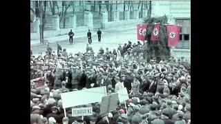 Киев. 19 сентября 1941 г.  Гитлеровцы входят в Киев. Съемка немецких операторов. Архивная хроника