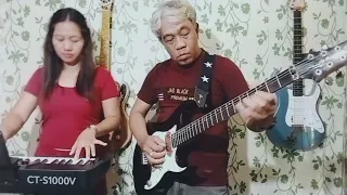 Nonstop cha cha disco remix instrumental - LIVE cover by Butz and Ruby(couple band)(couple bonding)