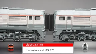 Locomotiva diesel 2 M62 0064  RZD