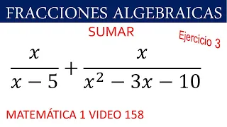 Fracciones algebraicas | Ejercicio 3