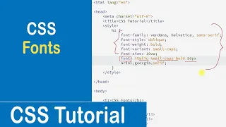 #16 CSS Fonts | CSS Font Family | Web Safe Fonts | Font Style | Font Size | CSS Tutorial