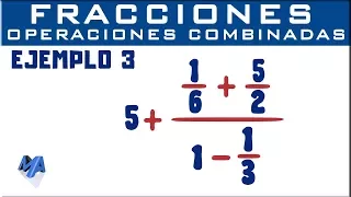 Operaciones combinadas con fracciones | Ejemplo 3