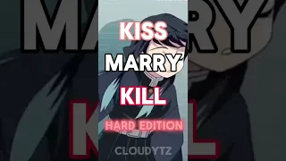 Kiss marry kill hard edition |  #demonslayer #anime #muichiro #giyuutomioka #rengoku