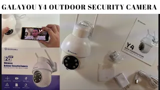 GALAYOU Y4 Wireless PTZ Outdoor Security Camera Setup & Unboxing!