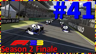 A Photo Finish, 2 RED FLAGS, & A Race To Remember | F1 23 My Team Mode #41 Season 2 Finale Brazil GP