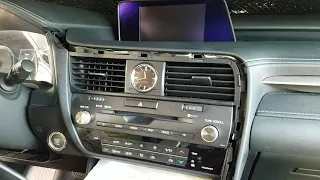 How to Remove Radio / Navigation / CD Player from 2017 Lexus RX350 for Repair.