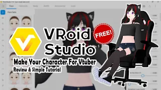 REVIEW & SIMPLE TUTORIAL CARA MENJADI VTUBER / VIRTUAL YOUTUBER DENGAN APLIKASI VROID GRATIS !!!