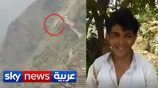 أغرب حادث سيارة.. سائق يمني ينجو بعد السقوط من ارتفاع شاهق | منصات