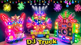 New Big Truck Visarjan Ganesh Dj Navratri Gauri Durga Dj Trolley Pooja Krishna Radha Dj Puja Light