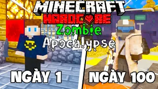 MINECRAFT TẬN THẾ ZOMBIE - TẬP 4 | Thử Thách 100 Ngày Sinh Tồn Trong Minecraft ZOMBIE APOCALYPSE