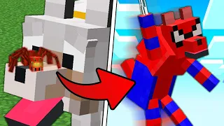 Mi Lobo Se Convirtió En SPIDERMAN En Minecraft! 😨