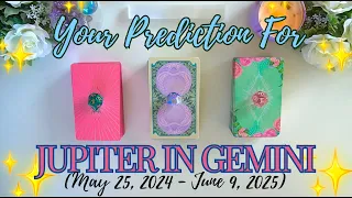 What Will JUPITER IN GEMINI Bring You? 👯‍♀️♊️ (May 2024 - June 2025) ✨ Pick a Card Tarot Reading