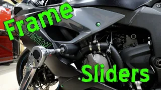 2019 ZX6R Frame Slider Install