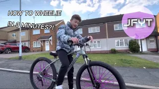 HOW TO WHEELIE IN 3 MINUTES?!?!