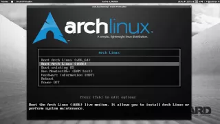 Установка ArchLinux (образ 2013.02.01)