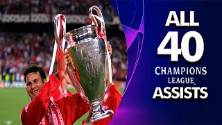 Ryan Giggs - ALL 40 CHAMPIONS LEAGUE ASSISTS