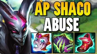 ABUSING THE ENEMY WITH AP SHACO PLAYS (THEY HAD NO CHANCE) - League of Legends