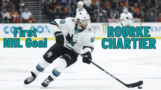 Rourke Chartier #60 (San Jose Sharks) first NHL goal Oct 28, 2018