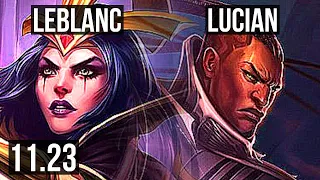 LEBLANC vs LUCIAN (MID) | 66% winrate, 6/2/8 | KR Master | 11.23