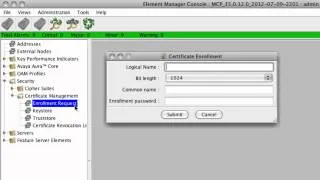 Importing an Avaya System Manager CA Certificate to AAC 7.x for Network Elements
