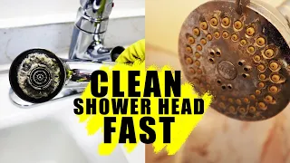 This Will Clean Shower Head Faster Than Normal Vinegar (Remove Hard Water Stains from Faucet)