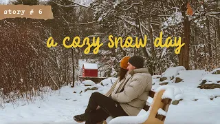 ☃️A Cozy SNOW DAY | Slow Living in WINTER | 🫕Cheese Fondue at Home for Two