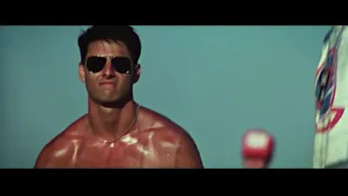 Top Gun volleyball scene with the volleyball taken out.
