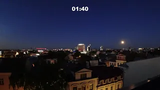 Tallinn timelapse from sunset to sunrise