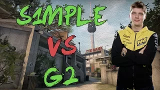 CSGO: POV Na'Vi s1mple vs G2 (33/18) overpass @ ESL Pro League Season 5 EU