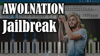 AWOLNATION - Jailbreak [Piano Tutorial | Sheets | MIDI] Synthesia