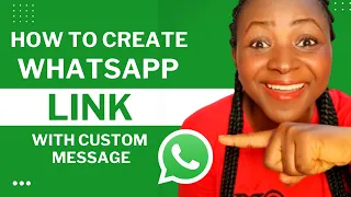 How To Create Customized Whatsapp link With Custom Message | Whatsapp Link Generator
