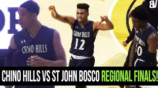 Chino Hills Shows HEART VS St John Bosco REGIONAL FINALS! Andre Ball & Ofure REFUSE TO LOSE!