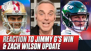 Reaction to 49ers-Cardinals, Jimmy G's big night, Jets benching Zach Wilson? | Colin Cowherd NFL