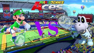 Mario Tennis Aces - Luigi vs Dry Bones (Tiebreaker)